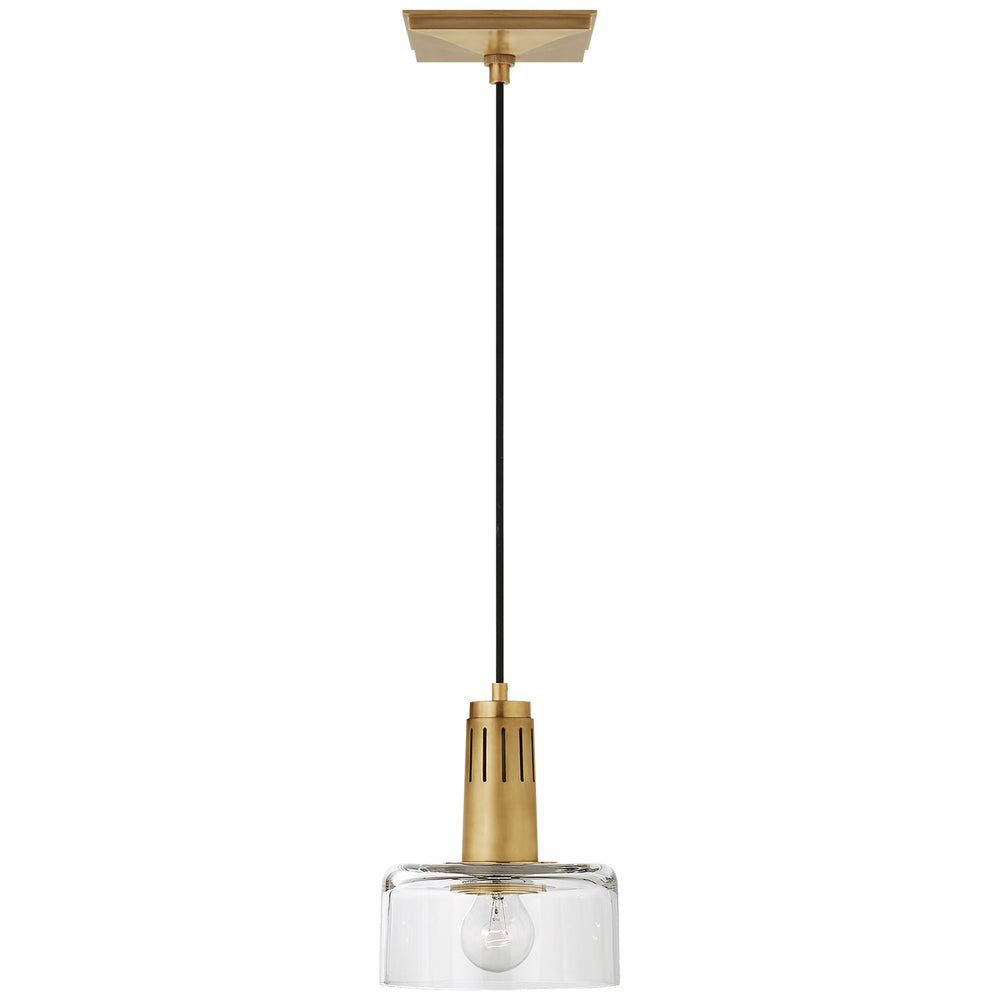 Visual Comfort Signature Canada - One Light Pendant - Iris - Hand-Rubbed Antique Brass- Union Lighting Luminaires Decor