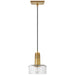 Visual Comfort Signature Canada - One Light Pendant - Iris - Hand-Rubbed Antique Brass- Union Lighting Luminaires Decor