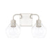 Capital Lighting - Two Light Vanity - Tanner - Brushed Nickel- Union Lighting Luminaires Decor