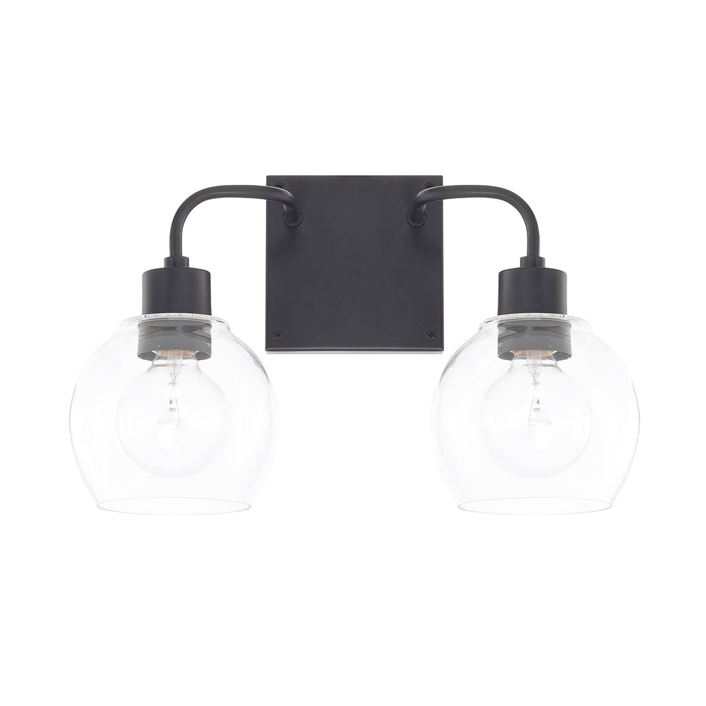 Capital Lighting - Two Light Vanity - Tanner - Matte Black- Union Lighting Luminaires Decor