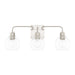 Capital Lighting - Three Light Vanity - Tanner - Brushed Nickel- Union Lighting Luminaires Decor