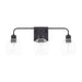 Capital Lighting - Three Light Vanity - Tanner - Matte Black- Union Lighting Luminaires Decor