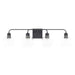 Capital Lighting - Four Light Vanity - Tanner - Matte Black- Union Lighting Luminaires Decor