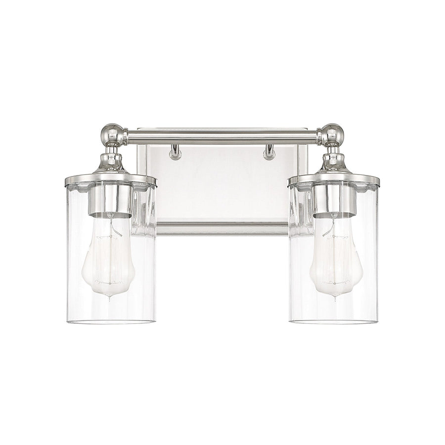 Capital Lighting - Two Light Vanity - Camden - Polished Nickel- Union Lighting Luminaires Decor