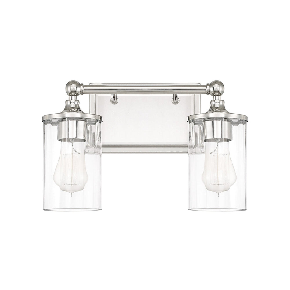 Capital Lighting - Two Light Vanity - Camden - Polished Nickel- Union Lighting Luminaires Decor
