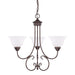 Capital Lighting - Three Light Chandelier - Hometown - Bronze- Union Lighting Luminaires Decor