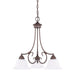 Capital Lighting - Three Light Chandelier - Hometown - Bronze- Union Lighting Luminaires Decor