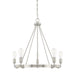 Capital Lighting - Five Light Chandelier - Tanner - Brushed Nickel- Union Lighting Luminaires Decor