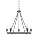 Capital Lighting - Five Light Chandelier - Tanner - Matte Black- Union Lighting Luminaires Decor
