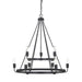 Capital Lighting - Nine Light Chandelier - Tanner - Matte Black- Union Lighting Luminaires Decor