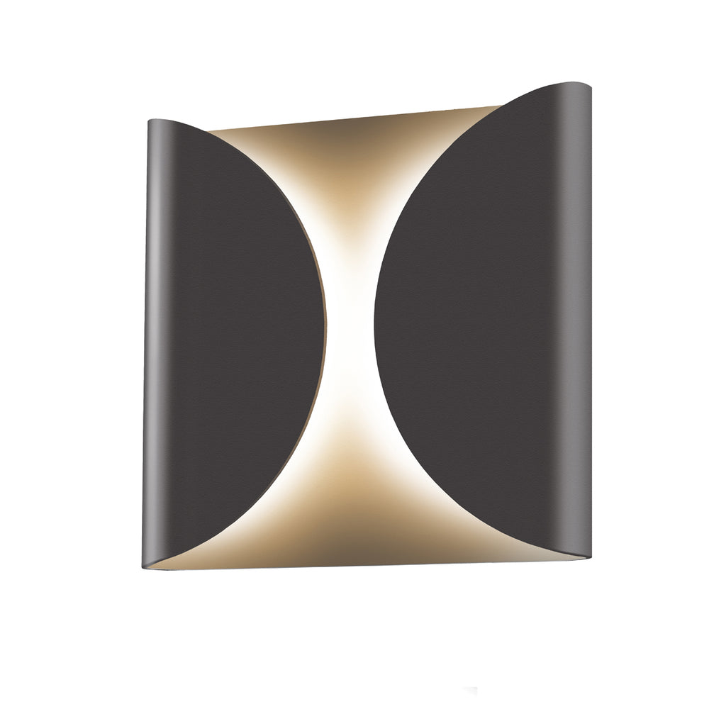 Sonneman Canada - LED Wall Sconce - Folds - Textured Bronze- Union Lighting Luminaires Decor