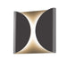 Sonneman Canada - LED Wall Sconce - Folds - Textured Bronze- Union Lighting Luminaires Decor