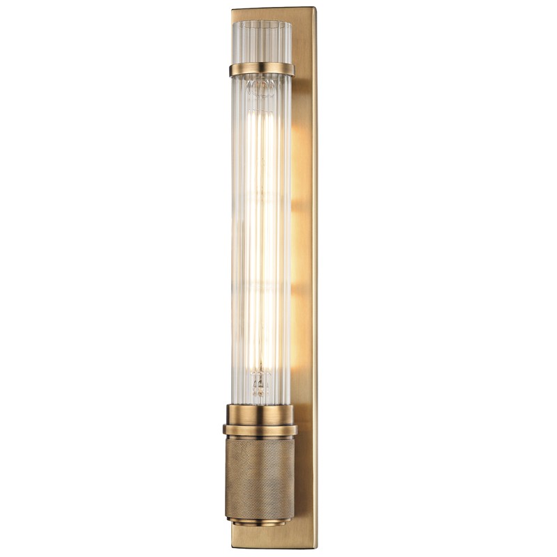 Hudson Valley Canada - One Light Wall Sconce - Shaw - Aged Brass- Union Lighting Luminaires Decor