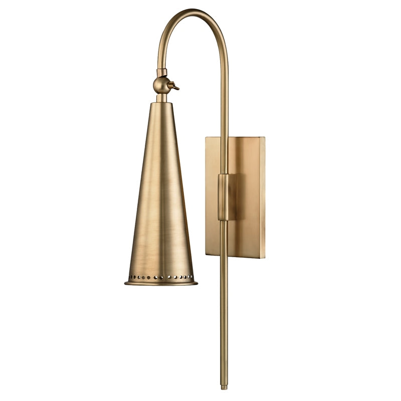 Hudson Valley Canada - One Light Wall Sconce - Alva - Aged Brass- Union Lighting Luminaires Decor