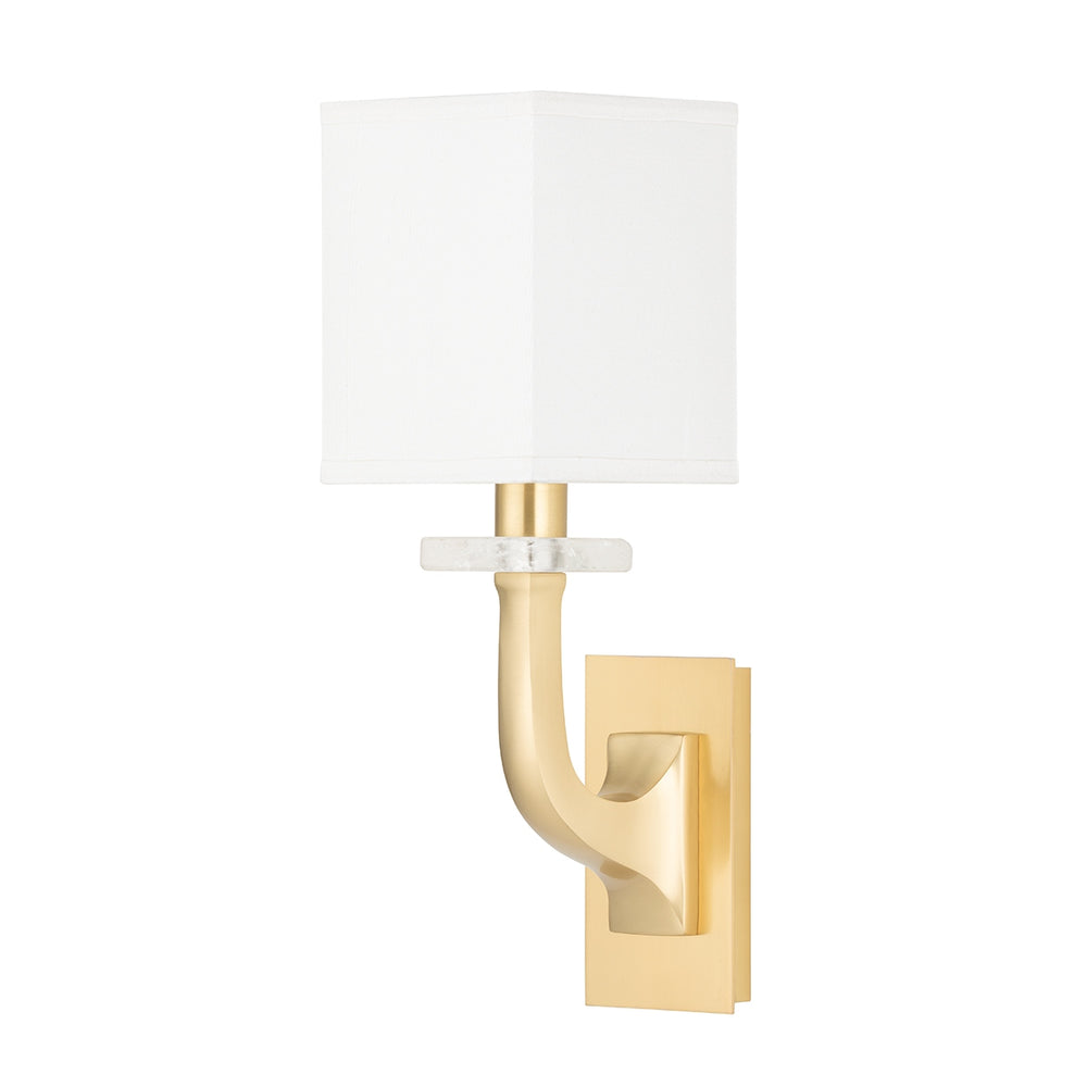 Hudson Valley Canada - One Light Wall Sconce - Rockwell - Aged Brass- Union Lighting Luminaires Decor