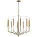 Hudson Valley Canada - Ten Light Chandelier - Gideon - Aged Brass- Union Lighting Luminaires Decor