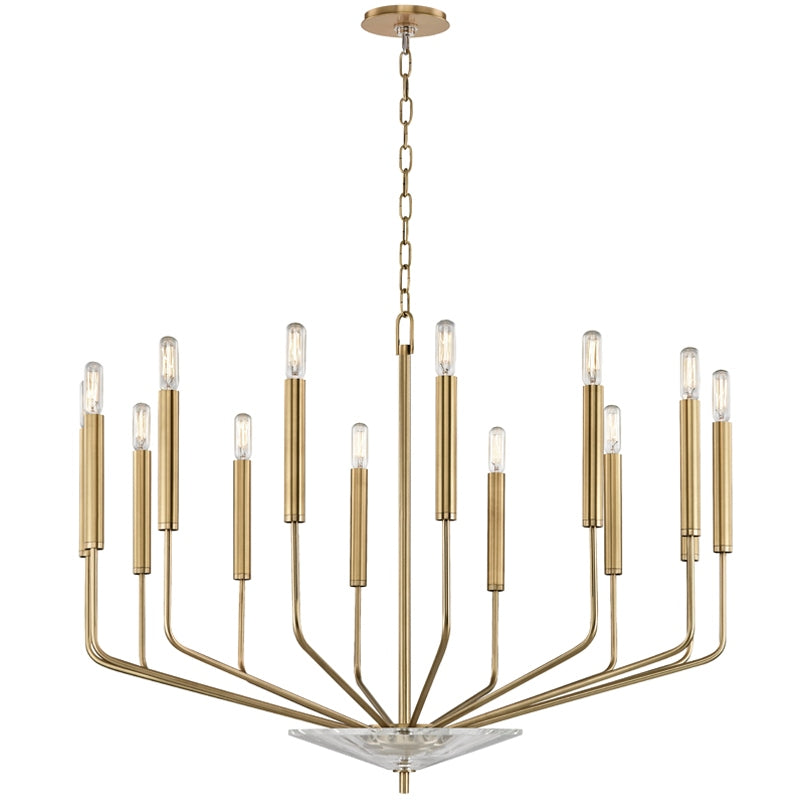 Hudson Valley Canada - 14 Light Chandelier - Gideon - Aged Brass- Union Lighting Luminaires Decor