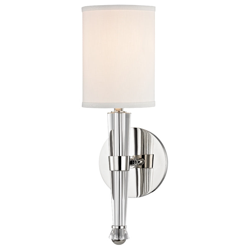 Hudson Valley Canada - One Light Wall Sconce - Volta - Polished Nickel- Union Lighting Luminaires Decor