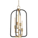 Hudson Valley - Four Light Chandelier - Angler - Aged Brass- Union Lighting Luminaires Decor