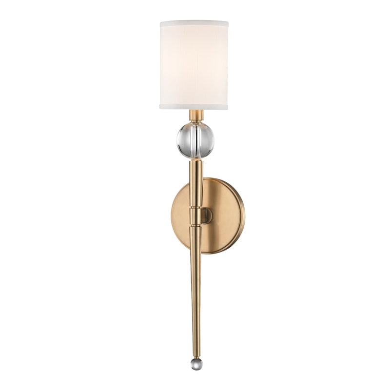 Hudson Valley Canada - One Light Wall Sconce - Rockland - Aged Brass- Union Lighting Luminaires Decor