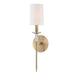Hudson Valley Canada - One Light Wall Sconce - Amherst - Aged Brass- Union Lighting Luminaires Decor
