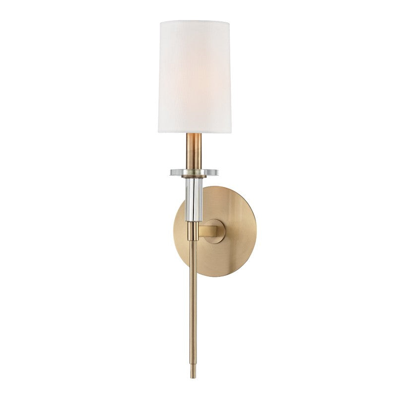 Hudson Valley Canada - One Light Wall Sconce - Amherst - Aged Brass- Union Lighting Luminaires Decor
