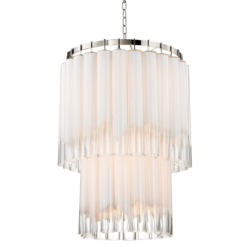 Hudson Valley Canada - Nine Light Chandelier - Tyrell - Polished Nickel- Union Lighting Luminaires Decor