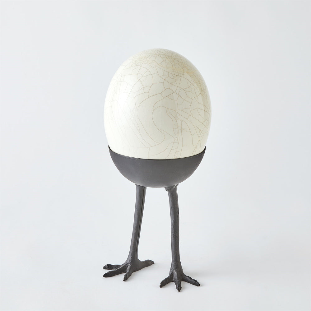 Ostrich Egg on Legs