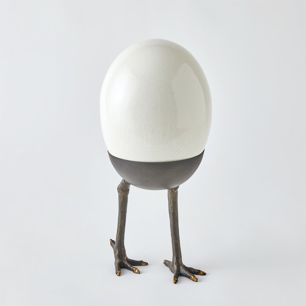 Ostrich Egg on Legs