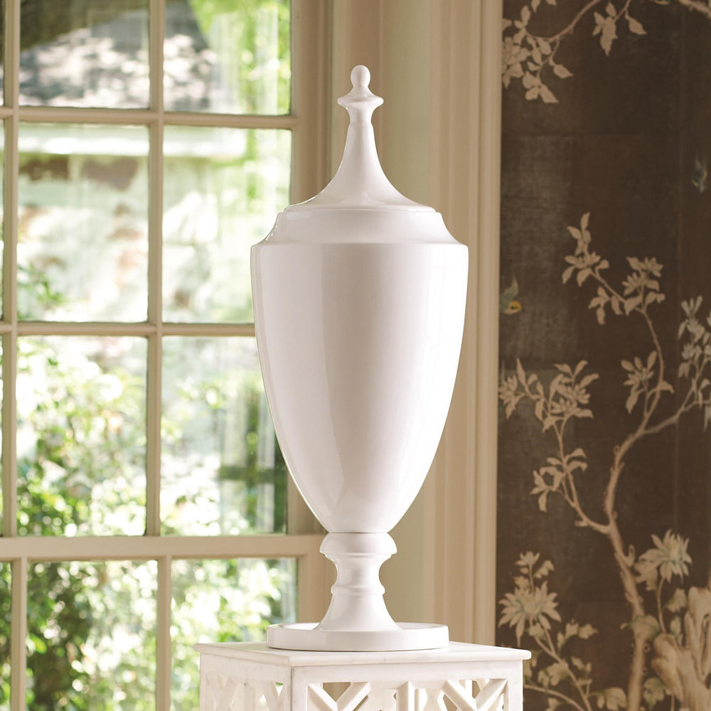 Grande Urn w/Lid White