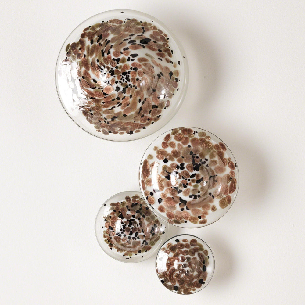 S/4 Glass Wall Mushrooms