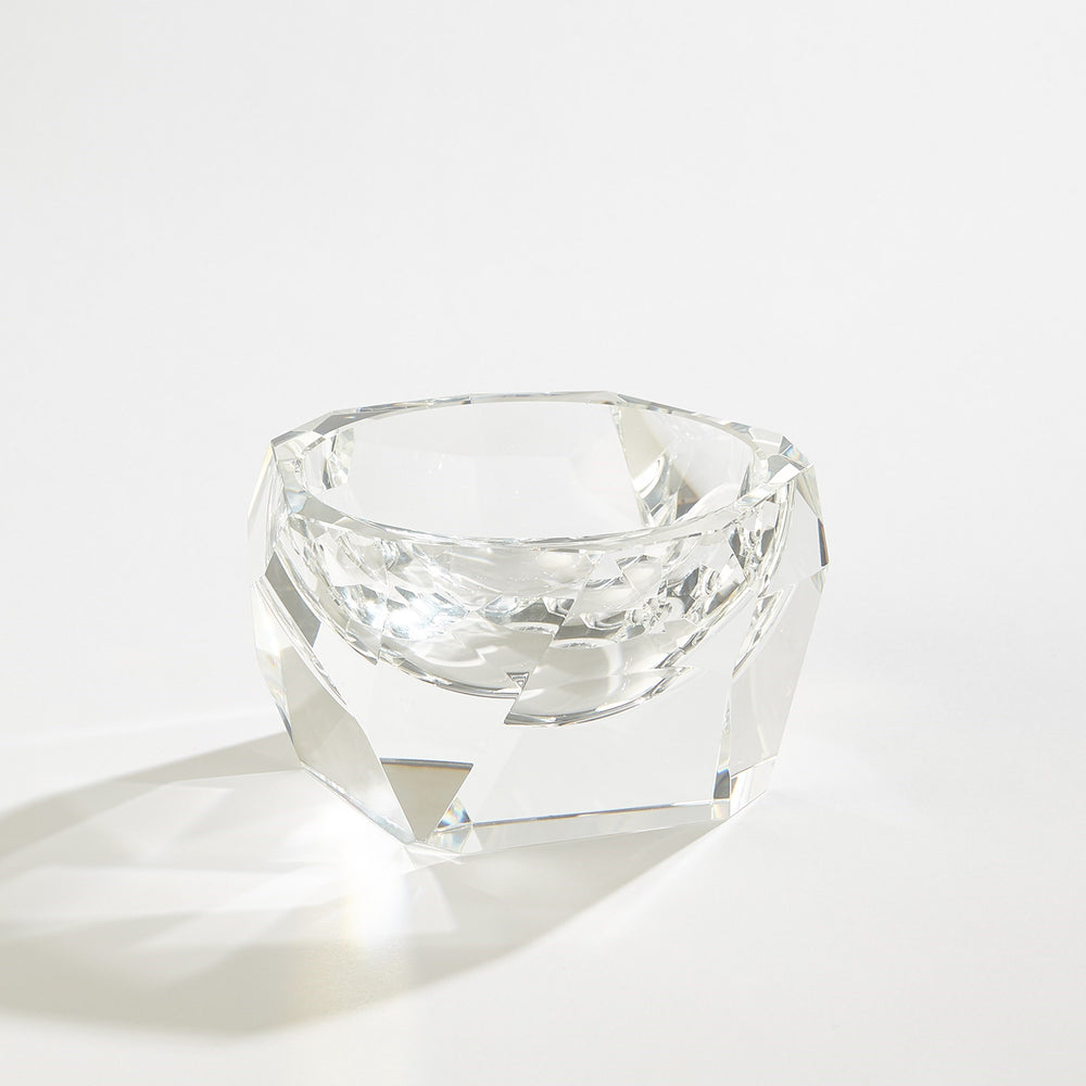 Multi Facet Crystal Bowl Clear