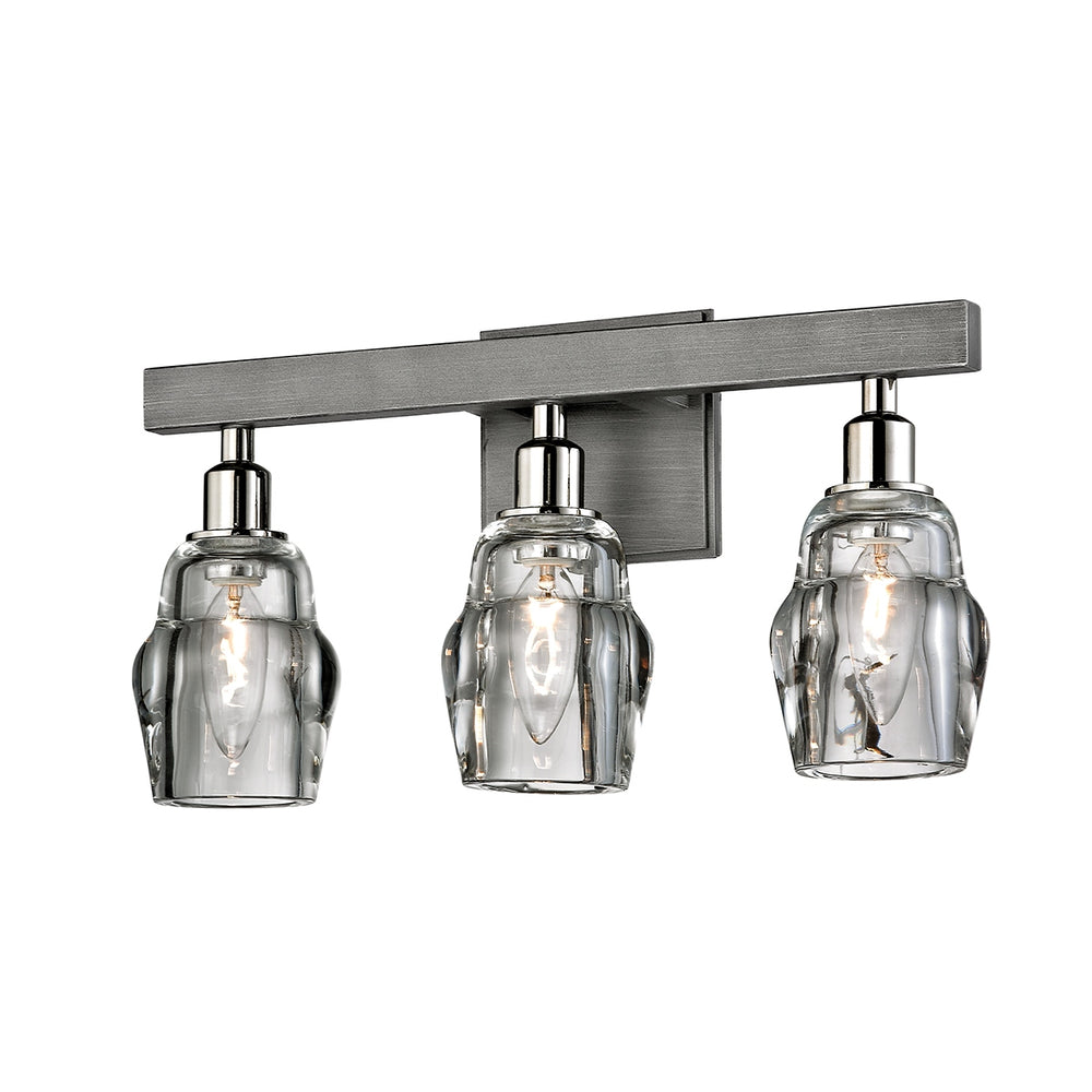 Troy Lighting Canada - Three Light Bath And Vanity - Citizen - Graphite And Polished Nickel- Union Lighting Luminaires Decor