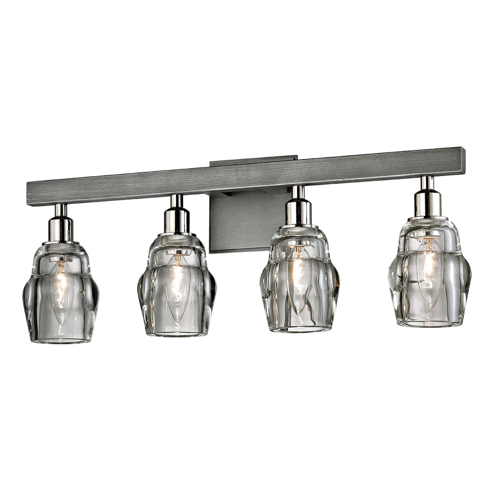 Troy Lighting Canada - Four Light Bath and Vanity - Citizen - Graphite And Polished Nickel- Union Lighting Luminaires Decor