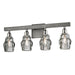 Troy Lighting Canada - Four Light Bath and Vanity - Citizen - Graphite And Polished Nickel- Union Lighting Luminaires Decor