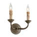 Troy Lighting Canada - Two Light Wall Sconce - Cyrano - Earthen Bronze- Union Lighting Luminaires Decor