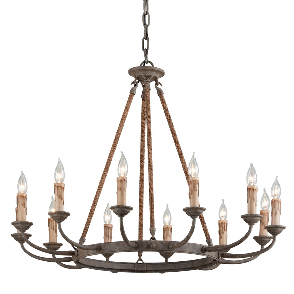 Troy Lighting Canada - 12 Light Chandelier - Cyrano - Earthen Bronze- Union Lighting Luminaires Decor