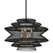 Troy Lighting Canada - Six Light Chandelier - Kokoro - Soft Black- Union Lighting Luminaires Decor