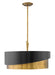 Fredrick Ramond Canada - LED Chandelier - Gigi - Heritage Brass- Union Lighting Luminaires Decor