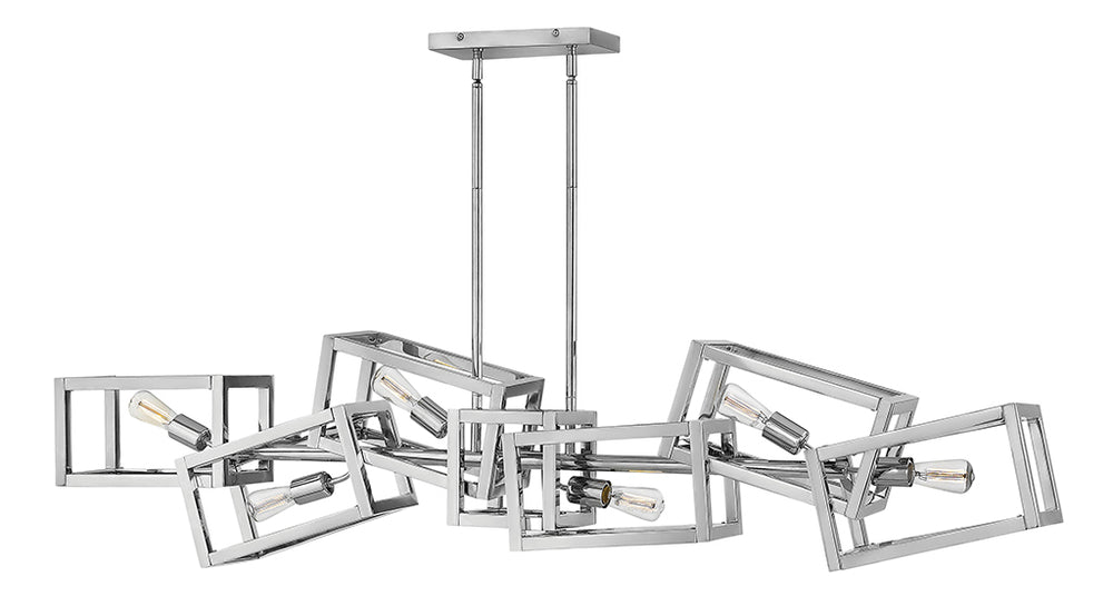 Fredrick Ramond Canada - LED Linear Chandelier - Ensemble - Polished Nickel- Union Lighting Luminaires Decor