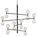 Troy Lighting Canada - 16 Light Chandelier - Andromeda - Textured Black & Polish Nickel- Union Lighting Luminaires Decor