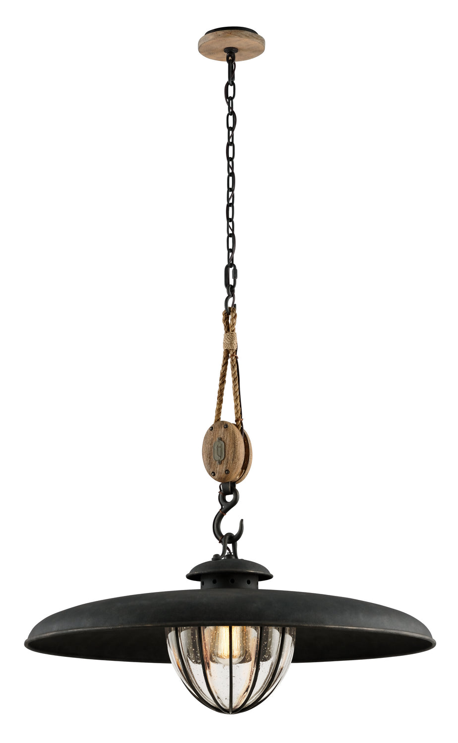 Troy Lighting Canada - One Light Pendant - Murphy - Forged Iron- Union Lighting Luminaires Decor