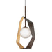 Troy Lighting Canada - One Light Pendant - Origami - Bronze With Gold Leaf- Union Lighting Luminaires Decor