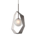 Troy Lighting Canada - One Light Pendant - Origami - Graphite with Silver Leaf- Union Lighting Luminaires Decor