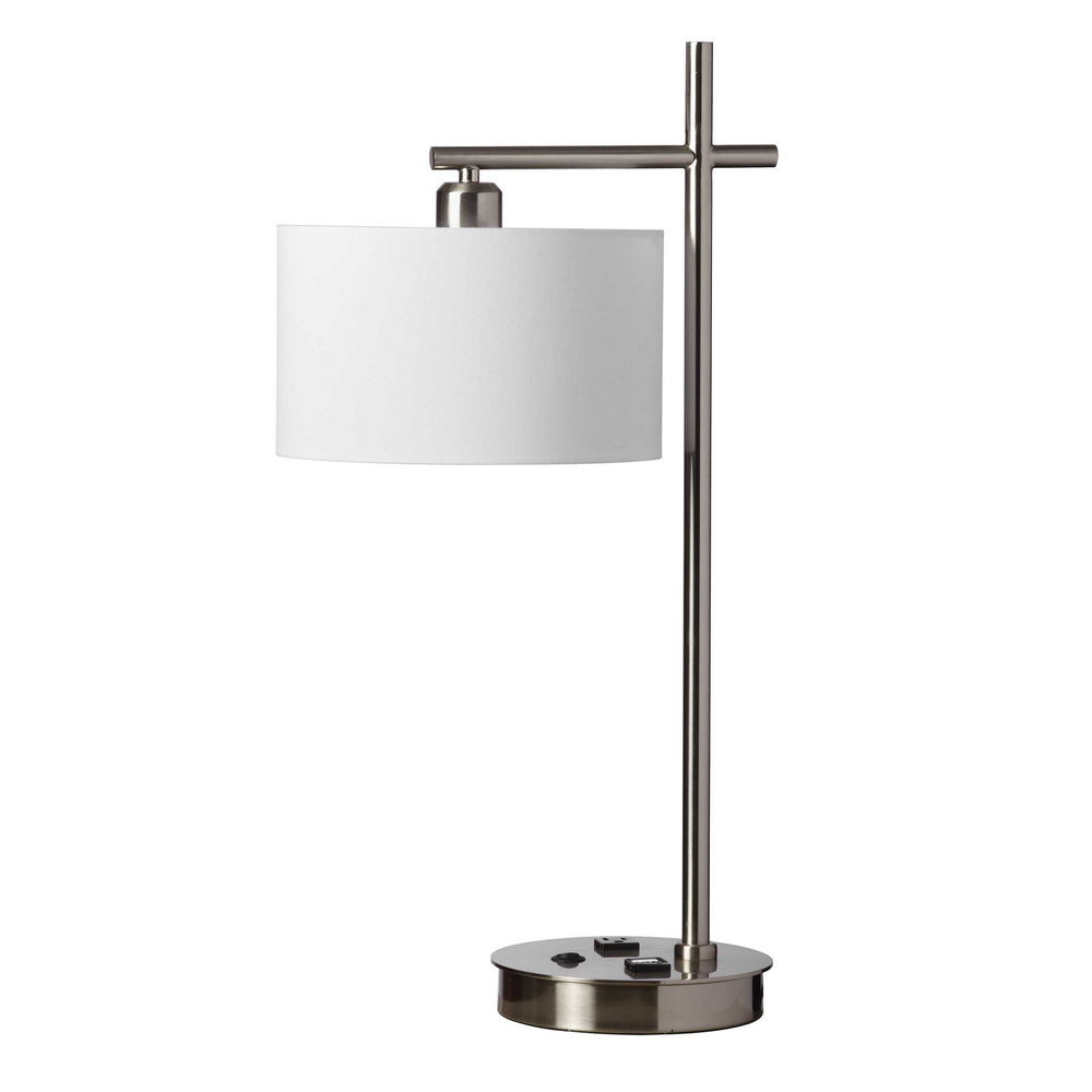 Dainolite Canada - One Light Floor Lamp - Satin Chrome- Union Lighting Luminaires Decor