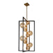 Dainolite Canada - Nine Light Pendant - Glasgow - Vintage Bronze- Union Lighting Luminaires Decor