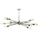 Dainolite Canada - Ten Light Pendant - Nebraska - Polished Chrome- Union Lighting Luminaires Decor