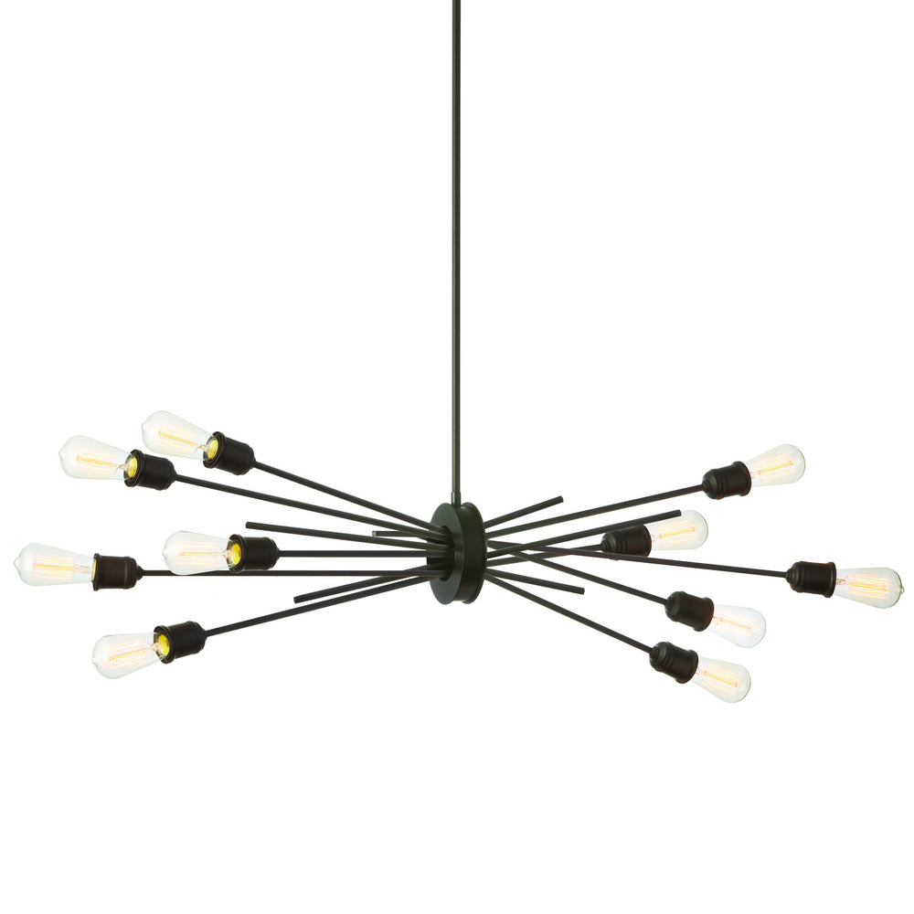 Dainolite Canada - Ten Light Pendant - Nebraska - Black- Union Lighting Luminaires Decor