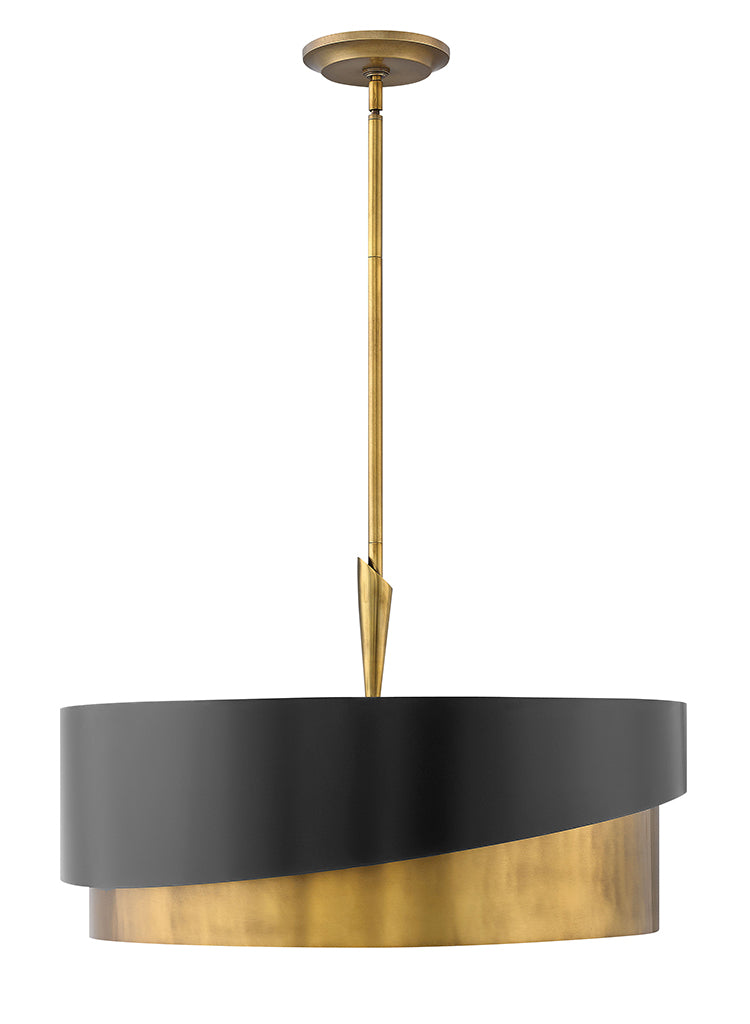Fredrick Ramond Canada - LED Chandelier - Gigi - Heritage Brass- Union Lighting Luminaires Decor