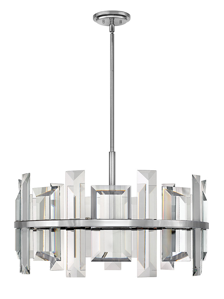 Fredrick Ramond Canada - LED Chandelier - Odette - Polished Nickel- Union Lighting Luminaires Decor